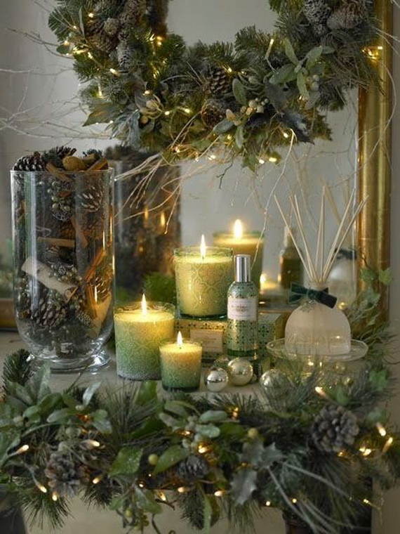 Cool Christmas Holiday Candles Decoration Ideas_13