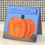 Dimensional Pumpkin Thanksgiving Card