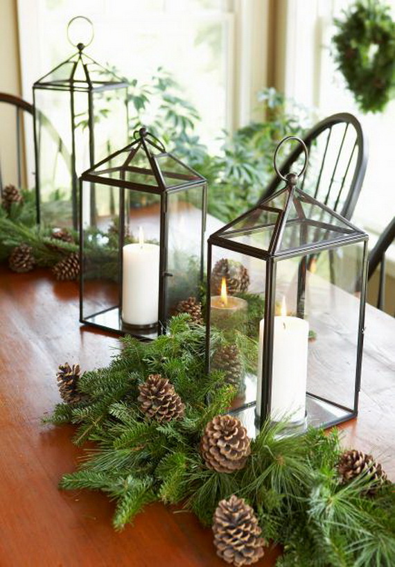 Fresh Pine Centerpiece For Holiday__01