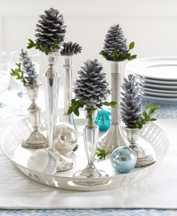 Fresh Pine Centerpiece For Holiday__03