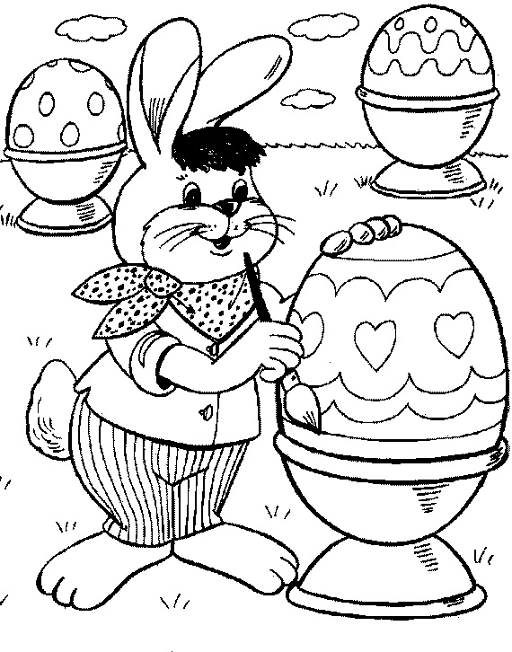 Easter Holiday Coloring Pages For Kids - family holiday.net/guide to
