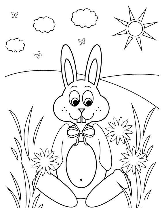 rabbit family coloring pages - photo #38