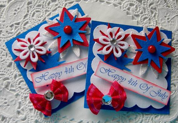 4th July Independence Day Homemade  Greeting Cards