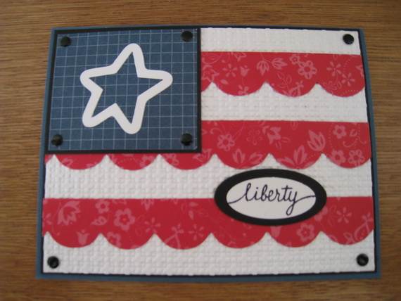 4th July Independence Day Homemade  Greeting Cards (50)