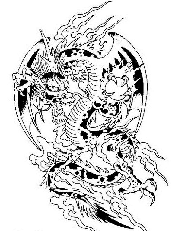 free coloring pages of dragon - photo #35