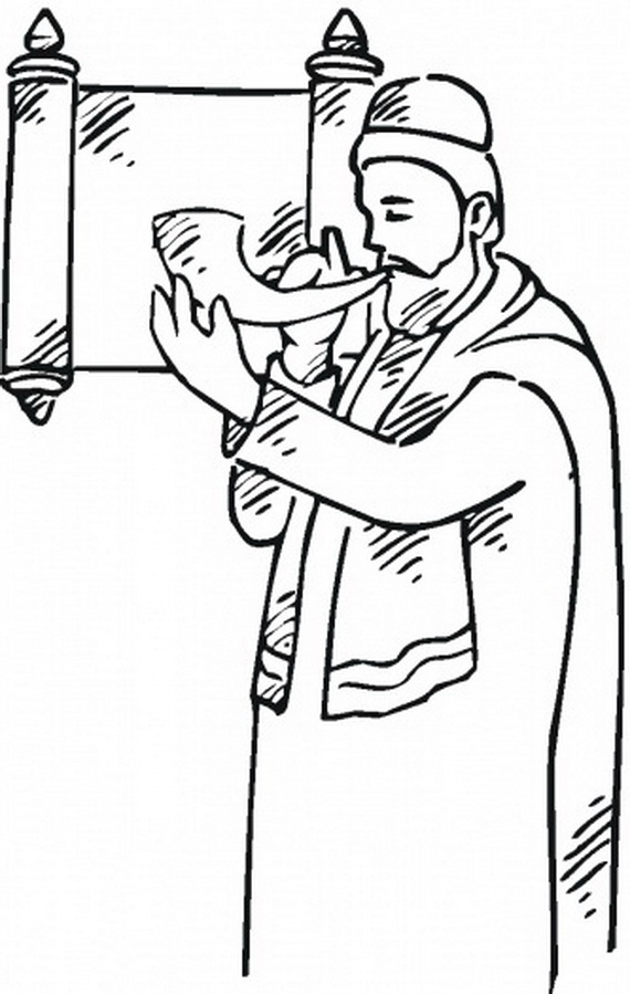 Great High Holy Days (Yom Kippur) Coloring pages for Kids - family