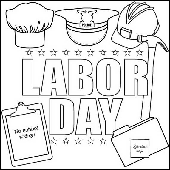 labor day coloring pages for kids - photo #2