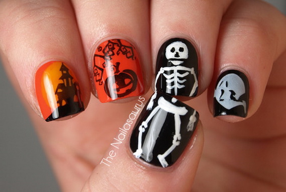 Elegant Halloween nail art designs | Guide to family holidays
