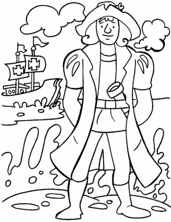 christopher columbus Colouring Pages page 3