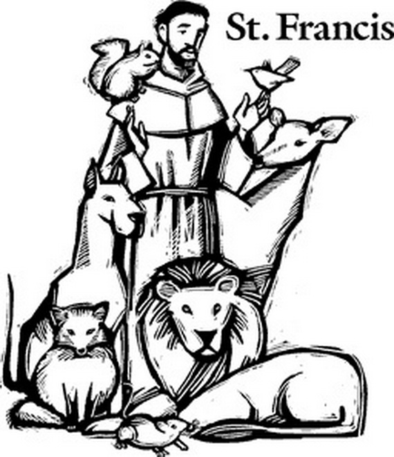 saint francis of assisi coloring pages - photo #5