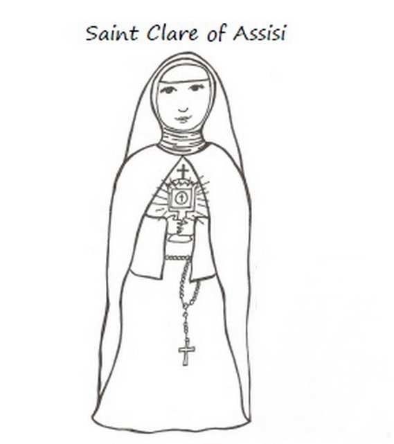Catholic Saints and All Saint's Day Coloring Pages - family holiday.net