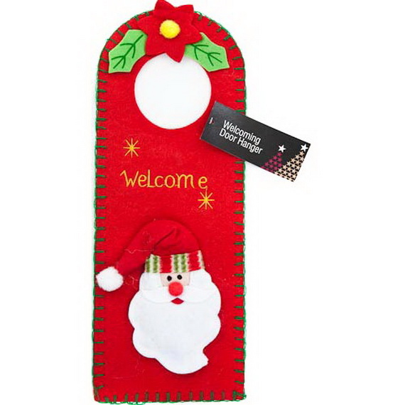 Homemade Christmas Door Hanger Decoration Ideas | Family Holiday