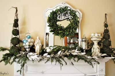 48 Inspiring Holiday Fireplace Mantel Decorating Ideas