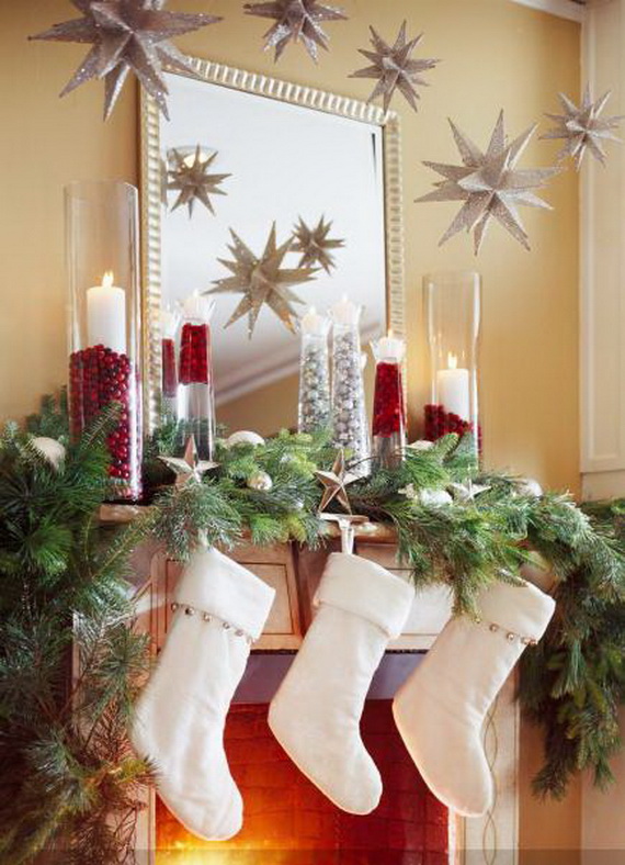50 Gorgeous Christmas Holiday Mantel Decorating Ideas - family holiday