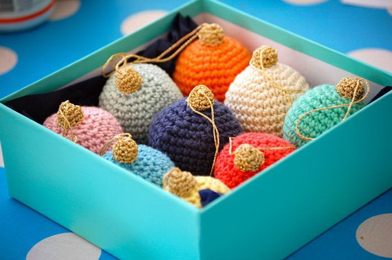 Christmas Decor – Knit Christmas Tree Ornament craft ideas.   (10)_resize
