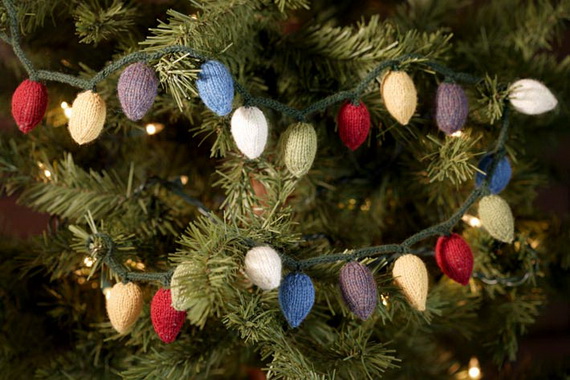 Christmas Decor – Knit Christmas Tree Ornament craft ideas.   (11)_resize