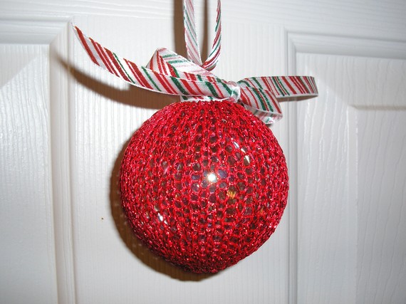 Christmas Decor – Knit Christmas Tree Ornament craft ideas.   (14)