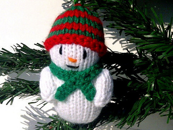 Christmas Decor – Knit Christmas Tree Ornament craft ideas.   (20)_resize