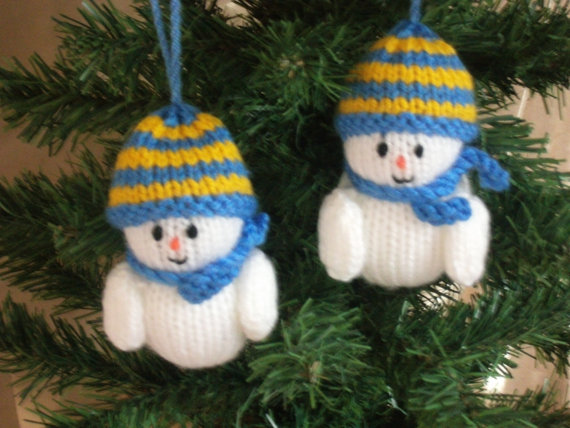 Christmas Decor – Knit Christmas Tree Ornament craft ideas.   (23)