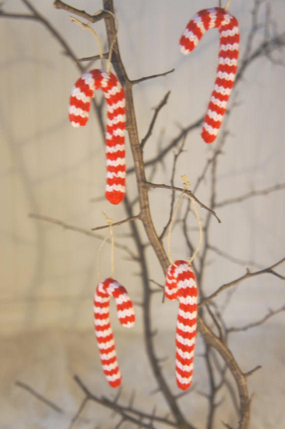 Christmas Decor – Knit Christmas Tree Ornament craft ideas.   (24)