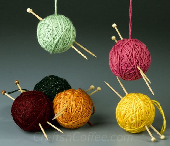 Christmas Decor – Knit Christmas Tree Ornament craft ideas.   (38)_resize
