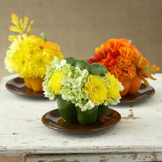 Cool Fall Flower Centerpiece and Flower Table  (32)