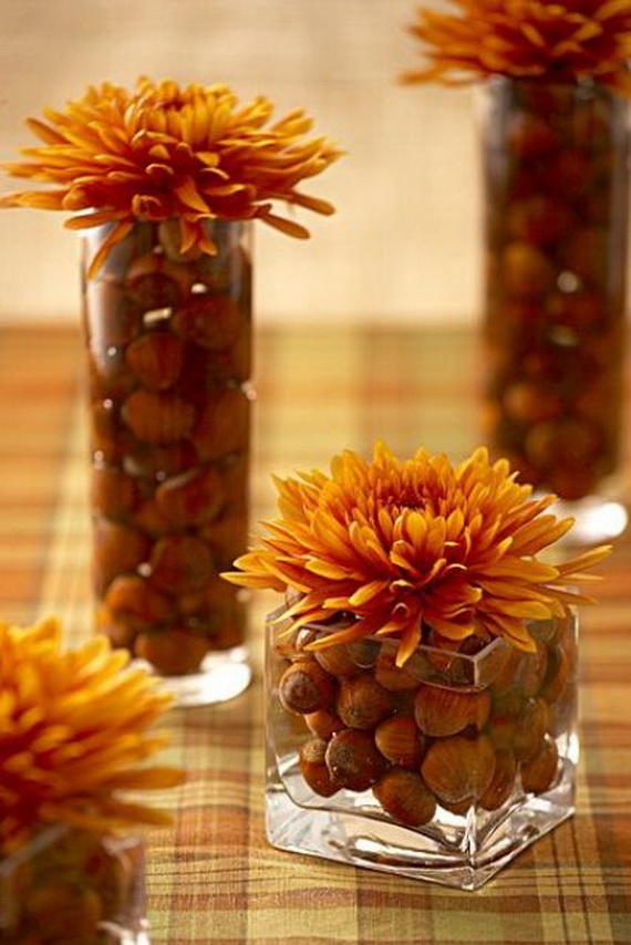Cool Fall Flower Centerpiece and Flower Table  (47)