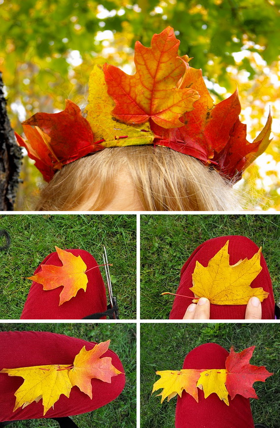 Fall Decor Crafts-Easy Fall Leaf Art Projects - family holiday.net