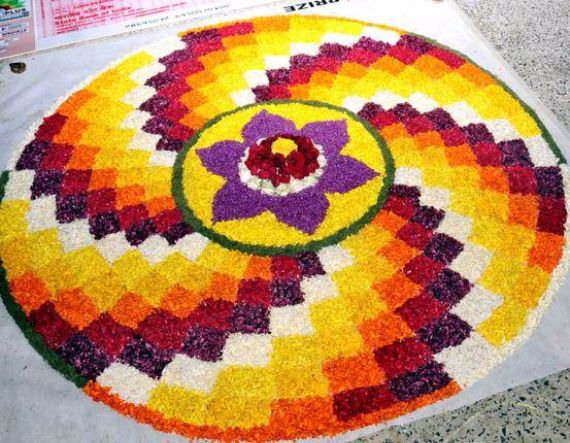 Indian Floral Design For Onam Festival (10)