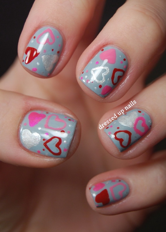 70 Lovely Valentine’s Day Inspired Nail Art Ideas_52