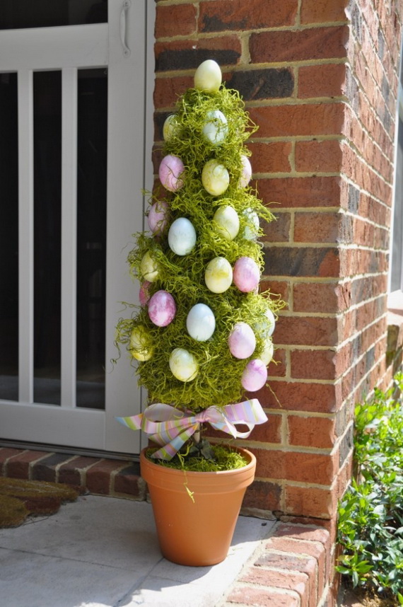 70 Awesome Outdoor Easter Decorations For A Special Holiday_08