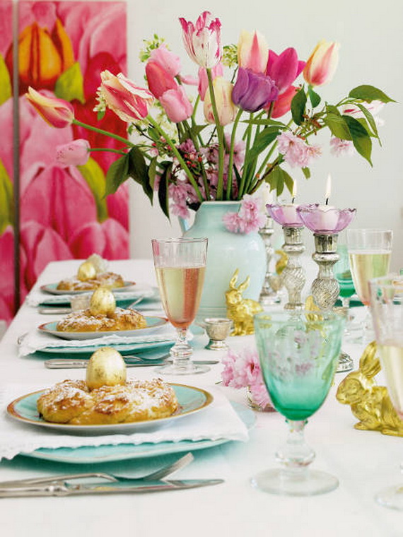 Easy Easter Centerpieces And Table Settings For Spring Holiday_36