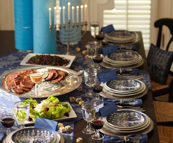 Classic and Elegant Hanukkah decor ideas_32