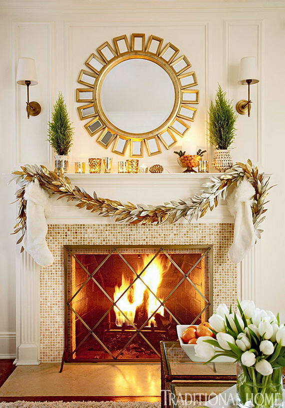Creative Holiday In Gold Decorating Ideas_38
