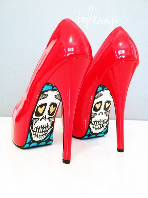 Gorgeous Halloween Wedding Shoes Inspirations For a Spooky Big Day_30