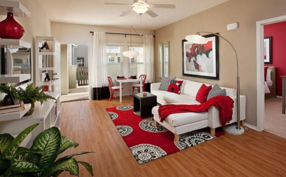 Hot Valentine Room Designs in Rich and Energetic Red Colors   (12)