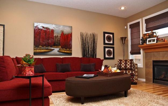 Hot Valentine Room Designs in Rich and Energetic Red Colors   (13)
