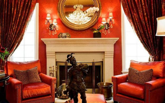 Hot Valentine Room Designs in Rich and Energetic Red Colors   (14)