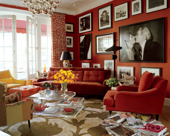Hot Valentine Room Designs in Rich and Energetic Red Colors   (36)