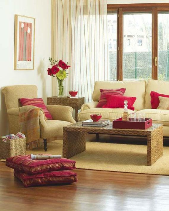 Hot Valentine Room Designs in Rich and Energetic Red Colors   (50)
