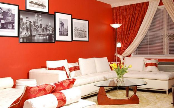 Hot Valentine Room Designs in Rich and Energetic Red Colors   (8)