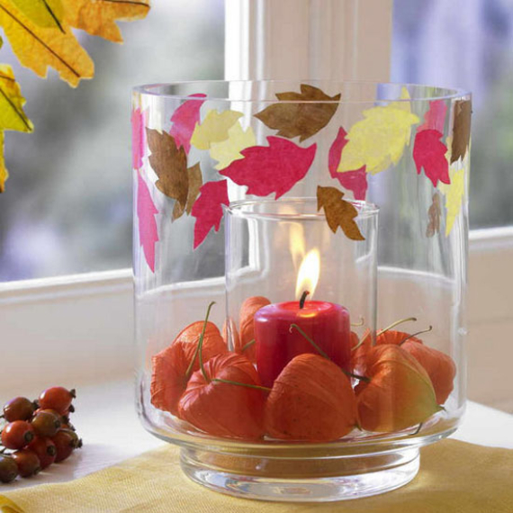 Cool Orange Fall &Thanksgiving Decorating Ideas with Chinese Lanterns  (13)