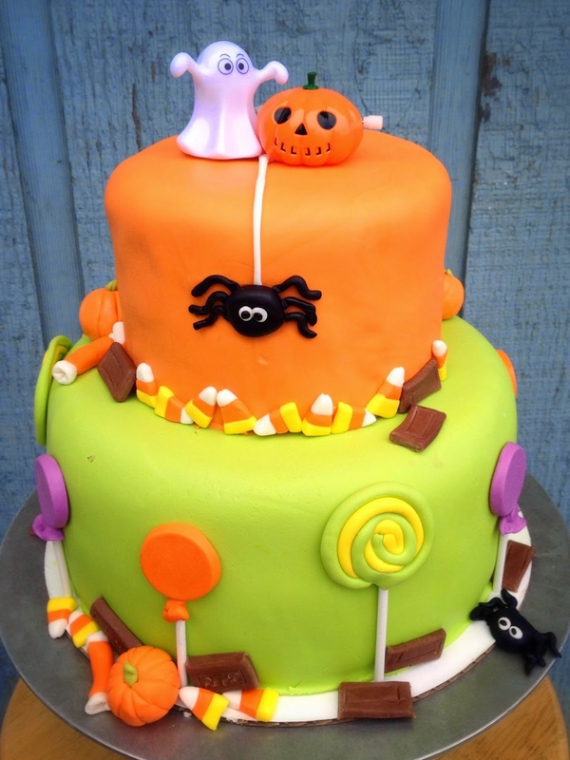 Cute & Non scary Halloween Cake Decorations (17)