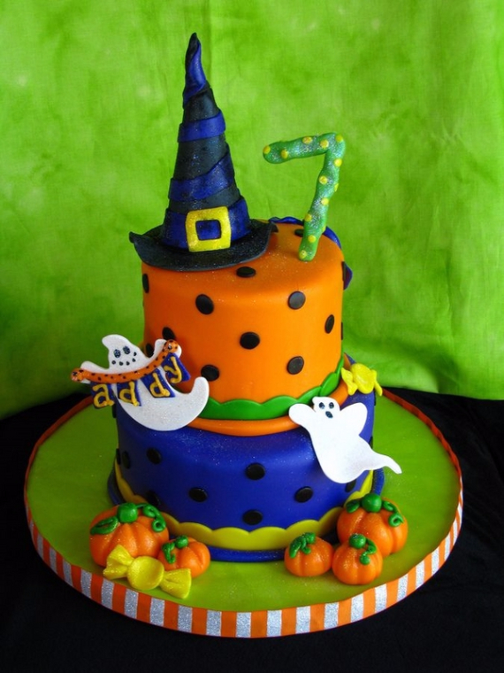 Cute & Non scary Halloween Cake Decorations (31)
