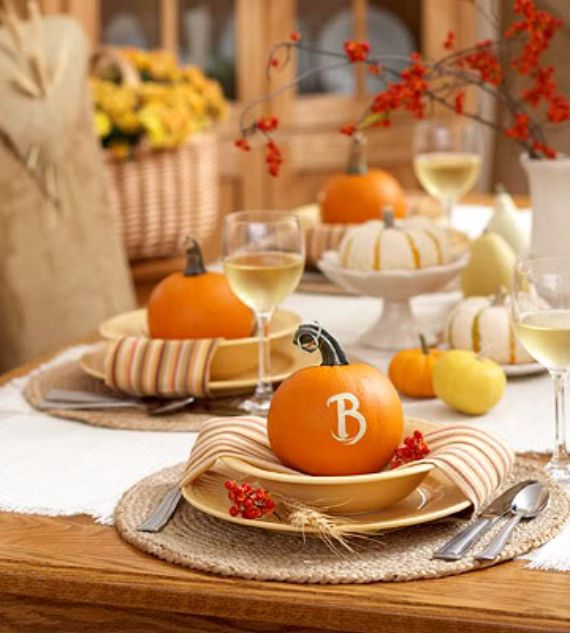 25 Stylish Thanksgiving Table Settings - family holiday.net/guide to