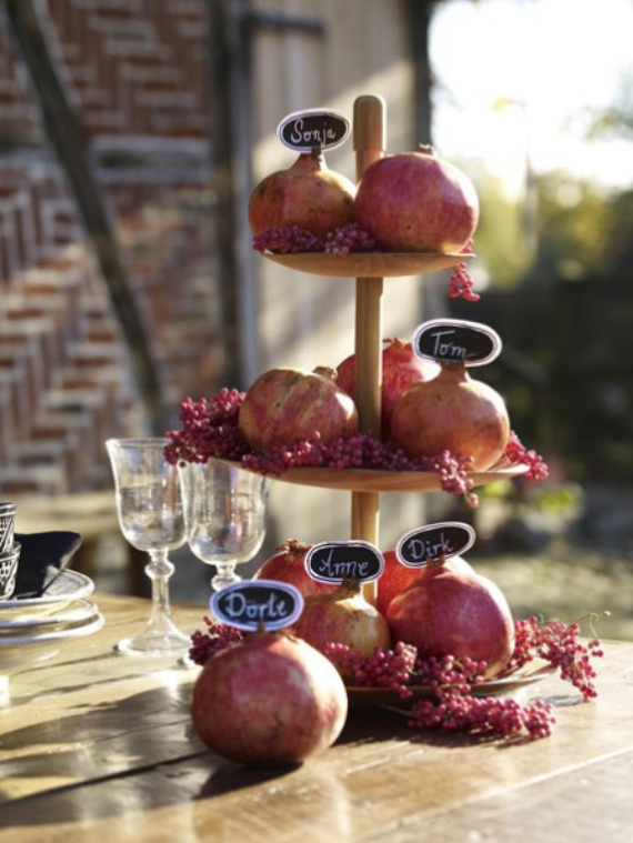 Autumnal Decorating Ideas With Pomegranates (1)