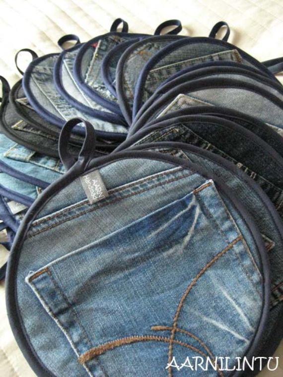 Clever Recycling Handmade Projects Ideas from Old Jeans