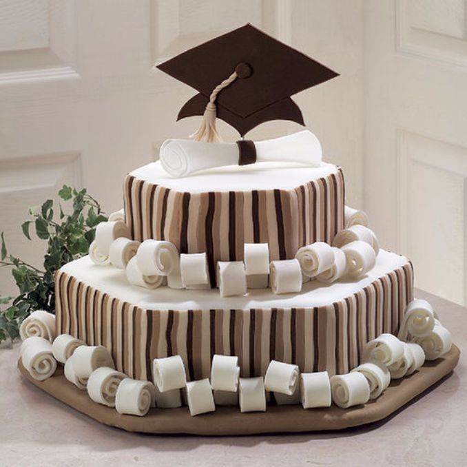 Simple but Creative Graduation Cakes and Cupcakes (8)