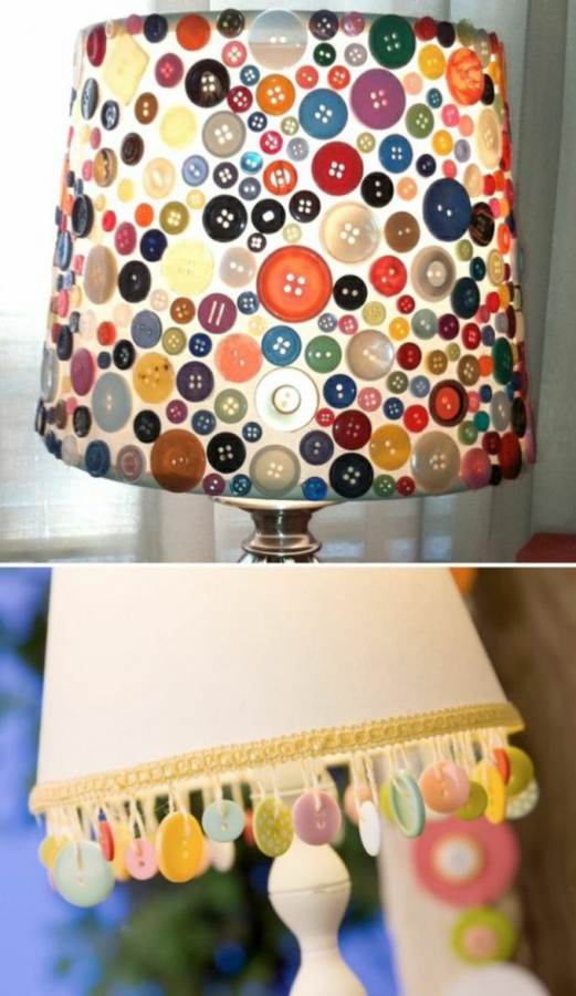Creative DIY Craft Decorating Ideas Using Colorful Buttons (30)
