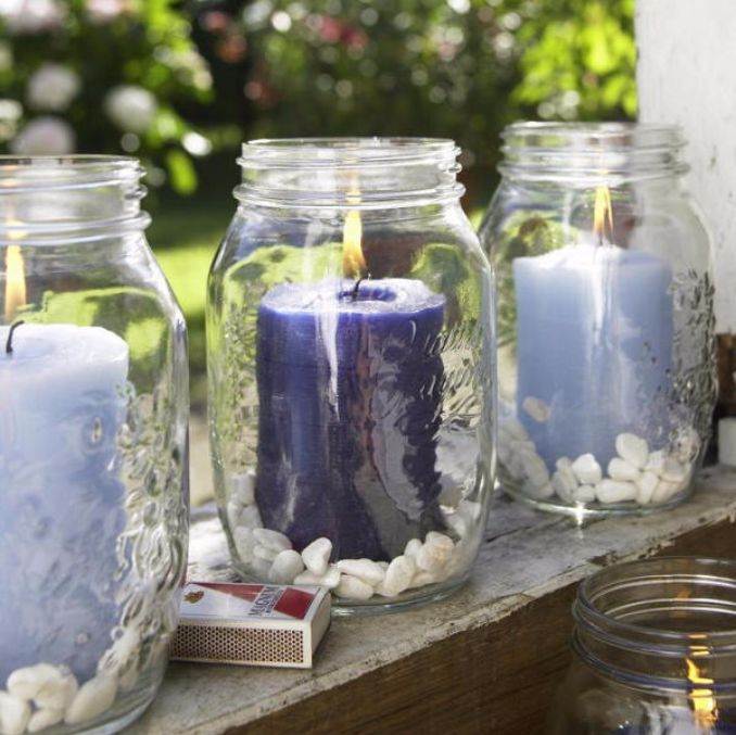 Holiday Romance In Miniature Summer Candle Centerpiece Ideas (18)